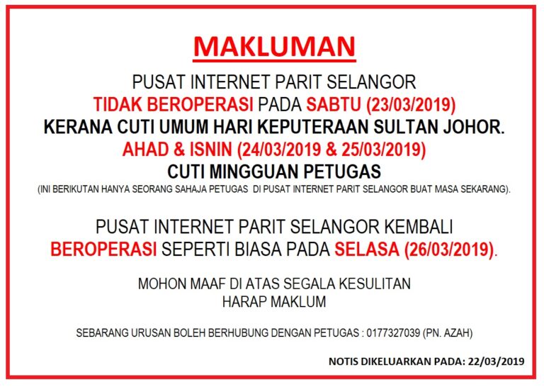 NOTIS 23032019