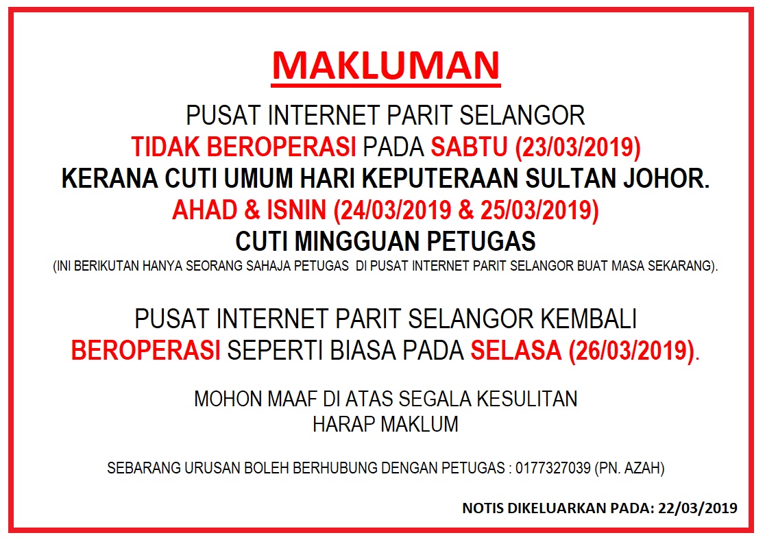 NOTIS 23032019