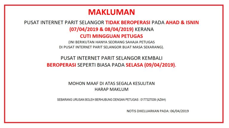 NOTIS 07042019
