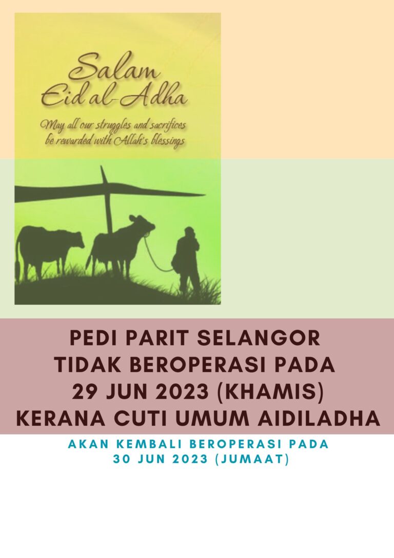 PEDI PARIT SELANGOR TIDAK BEROPERASI PADA