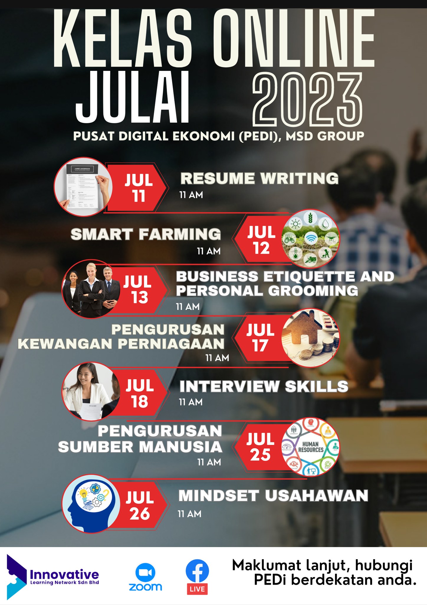 KELAS KEUSAHAWANAN KERJAYA JULAI 2023